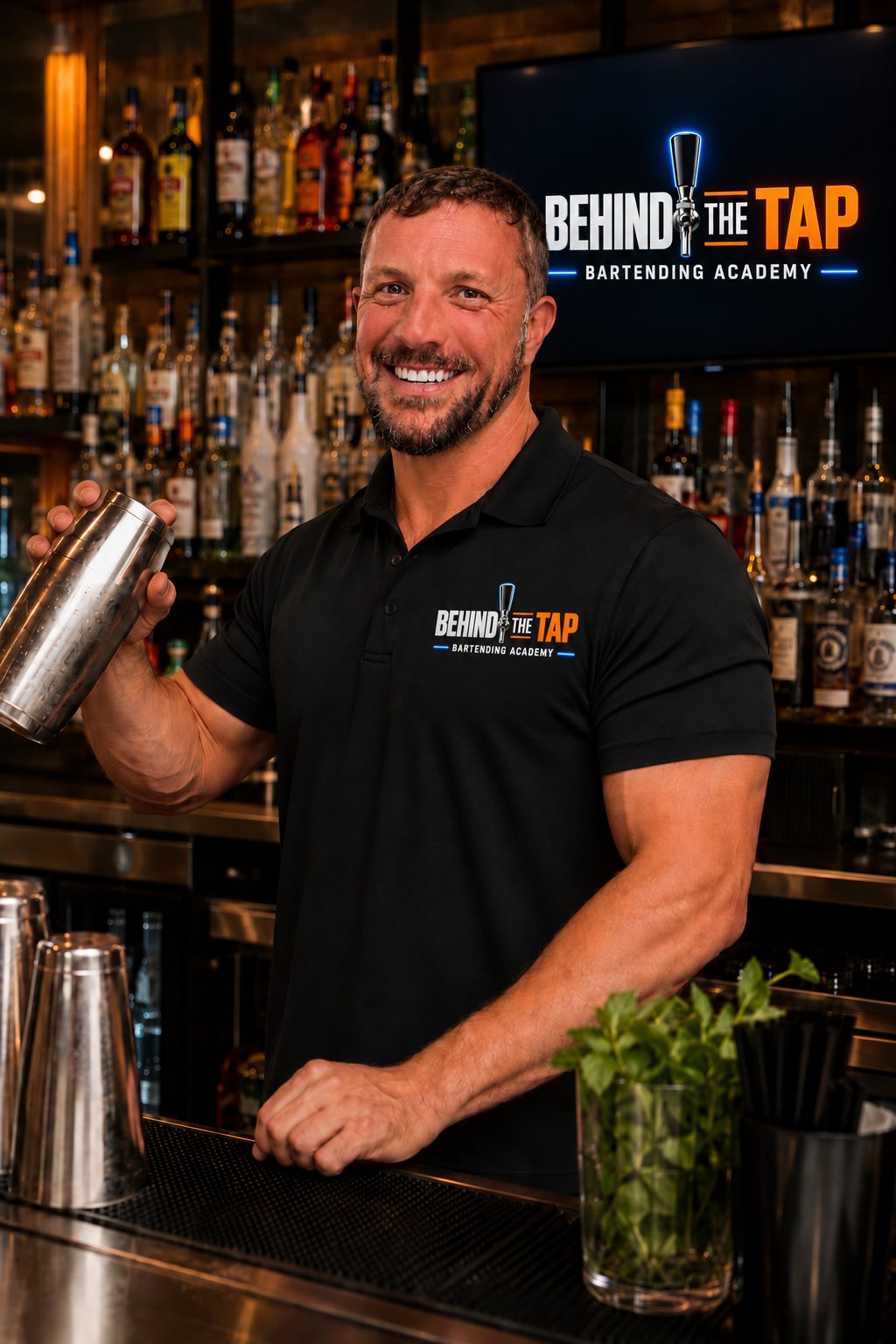 Christopher Dean, instructor at Behind the Tap Bartending Academy